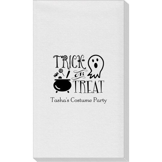 Trick or Treat Linen Like Guest Towels